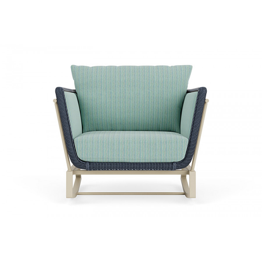 Lloyd Flanders™ Solstice Lounge Rocker - Denim Blue, Linen