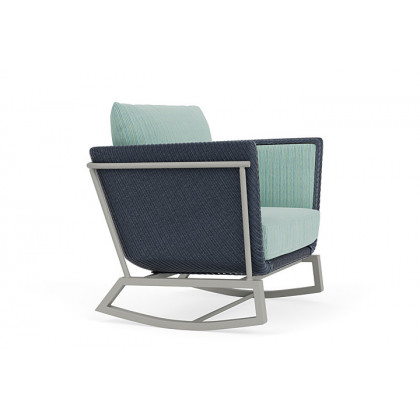Lloyd Flanders™ Solstice Lounge Rocker - Denim Blue, Platinum