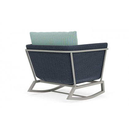 Lloyd Flanders™ Solstice Lounge Rocker - Denim Blue, Platinum