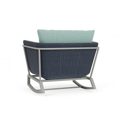 Lloyd Flanders™ Solstice Lounge Rocker - Denim Blue, Platinum