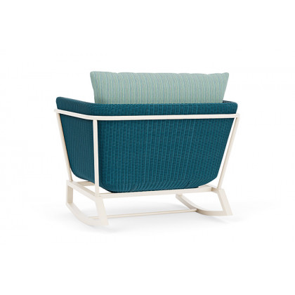 Lloyd Flanders™ Solstice Lounge Rocker - Peacock, Ivory