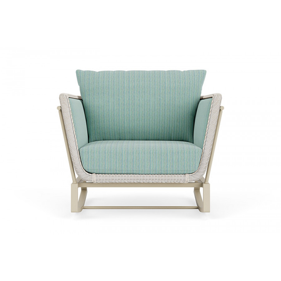 Lloyd Flanders™ Solstice Lounge Rocker - Antique White, Linen
