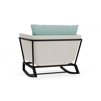 Lloyd Flanders™ Solstice Lounge Rocker - Antique White, Ebony