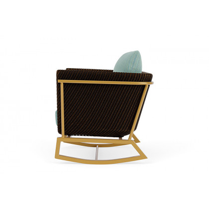 Lloyd Flanders™ Solstice Lounge Rocker - Mink, Metallic Gold