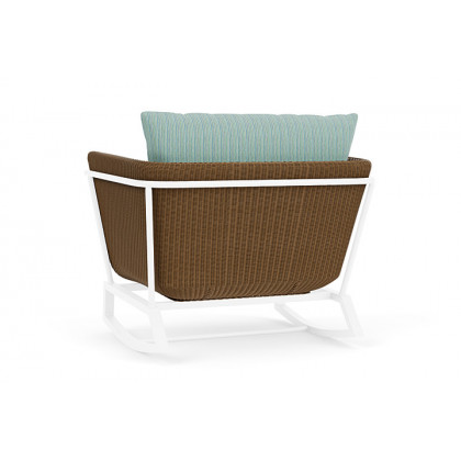 Lloyd Flanders™ Solstice Lounge Rocker - Hickory, White