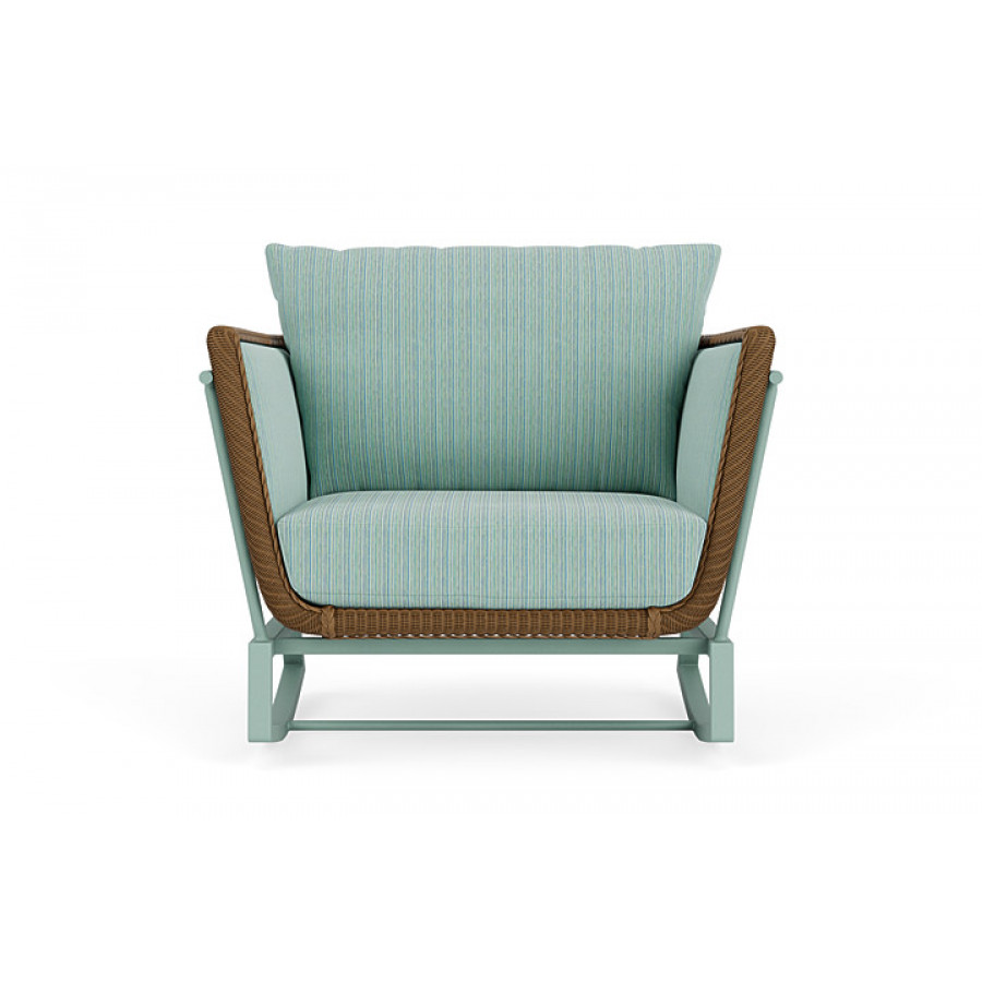 Lloyd Flanders™ Solstice Lounge Rocker - Hickory, Sea Glass
