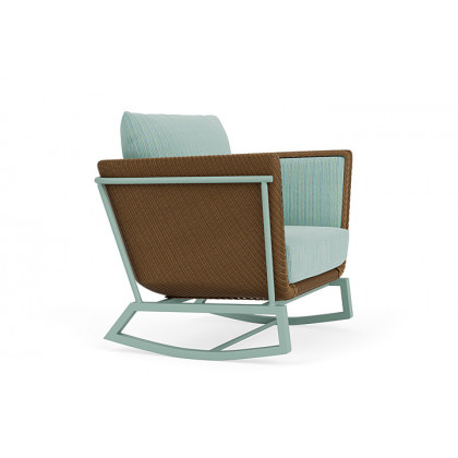 Lloyd Flanders™ Solstice Lounge Rocker - Hickory, Sea Glass