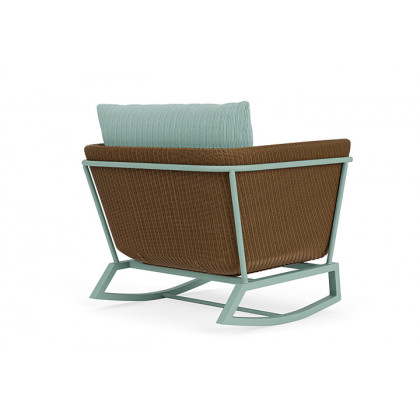 Lloyd Flanders™ Solstice Lounge Rocker - Hickory, Sea Glass