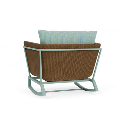 Lloyd Flanders™ Solstice Lounge Rocker - Hickory, Sea Glass