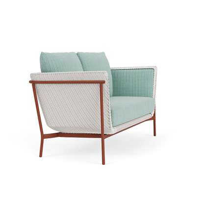 Lloyd Flanders™ Solstice Loveseat  - White, Terracotta