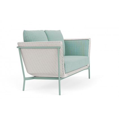 Lloyd Flanders™ Solstice Loveseat  - White, Sea Glass