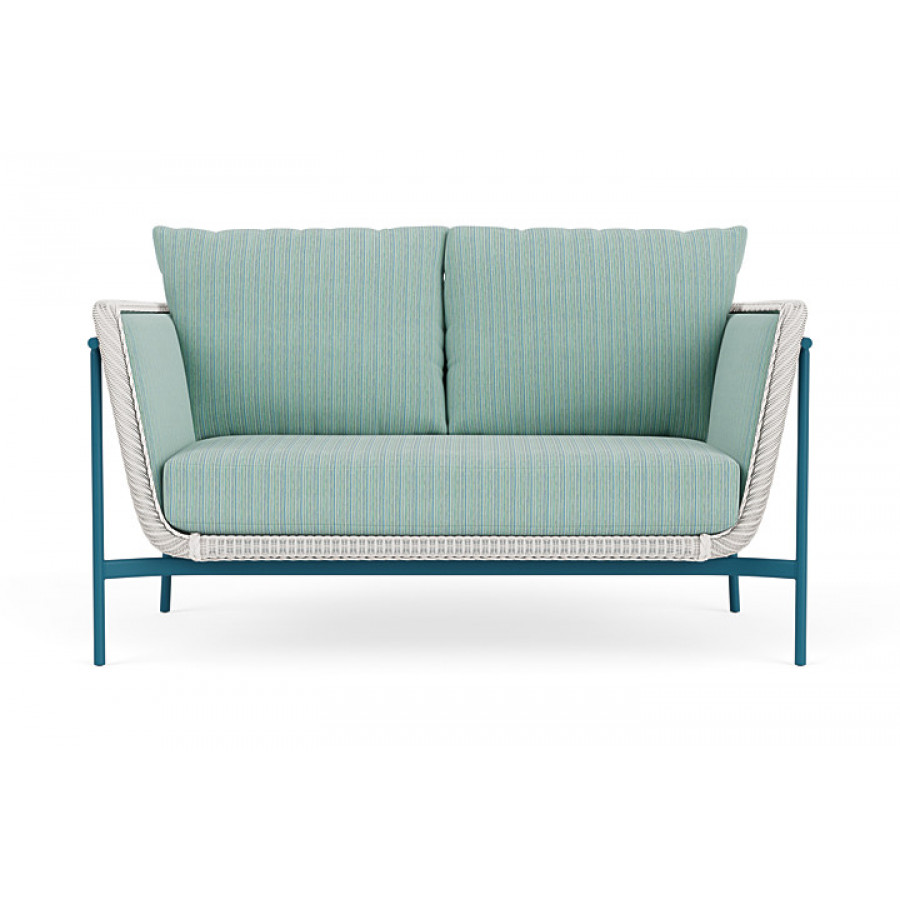 Lloyd Flanders™ Solstice Loveseat  - White, Peacock