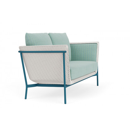 Lloyd Flanders™ Solstice Loveseat  - White, Peacock