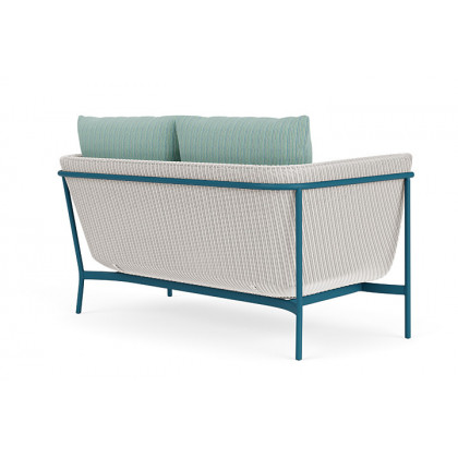 Lloyd Flanders™ Solstice Loveseat  - White, Peacock