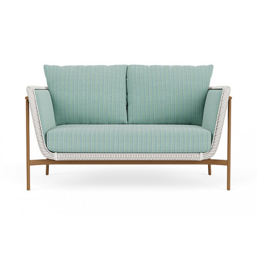Lloyd Flanders™ Solstice Loveseat  - White, Hickory