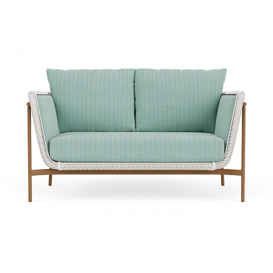 Lloyd Flanders™ Solstice Loveseat  - White, Hickory