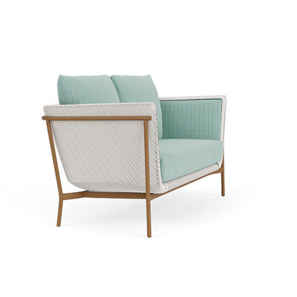 Lloyd Flanders™ Solstice Loveseat  - White, Hickory