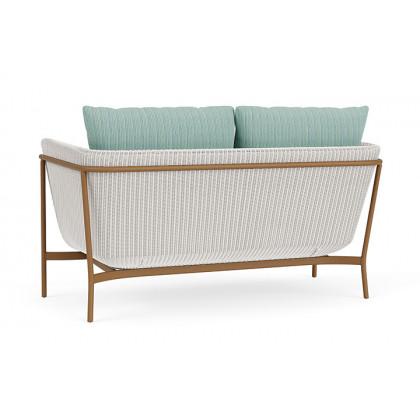 Lloyd Flanders™ Solstice Loveseat  - White, Hickory