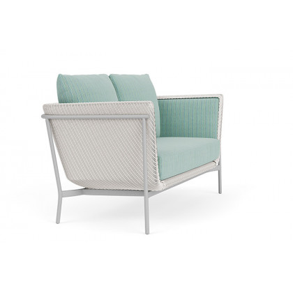 Lloyd Flanders™ Solstice Loveseat  - White, Metallic Silver
