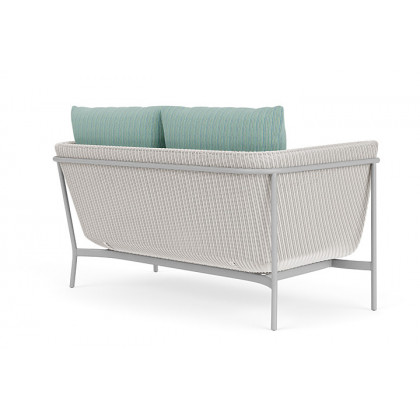 Lloyd Flanders™ Solstice Loveseat  - White, Metallic Silver