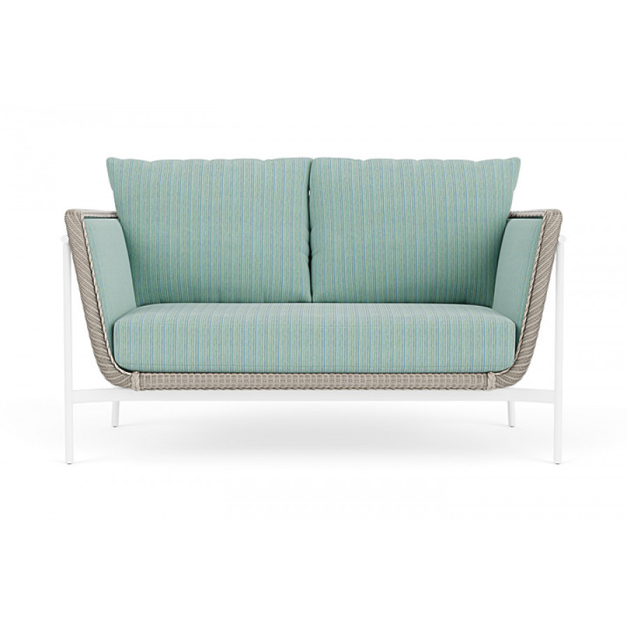 Lloyd Flanders™ Solstice Loveseat  - Linen, Matte White