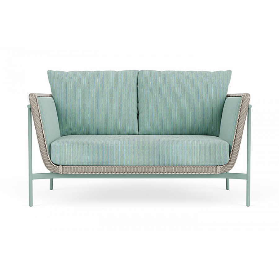 Lloyd Flanders™ Solstice Loveseat  - Linen, Sea Glass