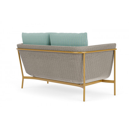Lloyd Flanders™ Solstice Loveseat  - Linen, Metallic Gold