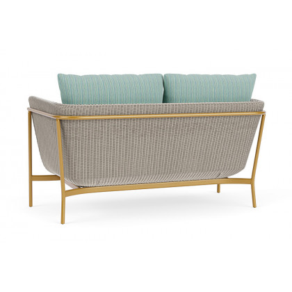 Lloyd Flanders™ Solstice Loveseat  - Linen, Metallic Gold