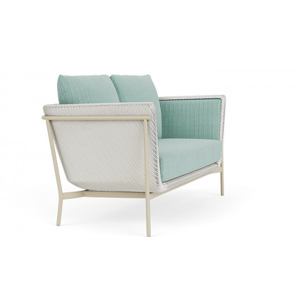 Lloyd Flanders™ Solstice Loveseat  - Matte White, Linen