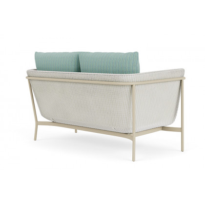 Lloyd Flanders™ Solstice Loveseat  - Matte White, Linen