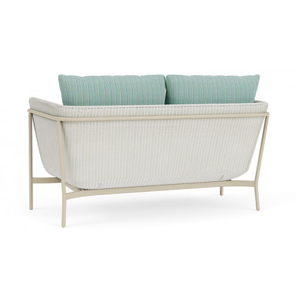 Lloyd Flanders™ Solstice Loveseat  - Matte White, Linen