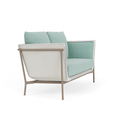 Lloyd Flanders™ Solstice Loveseat  - Matte White, French Beige