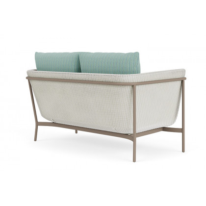 Lloyd Flanders™ Solstice Loveseat  - Matte White, French Beige