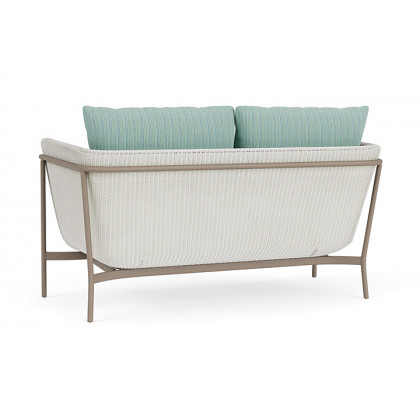 Lloyd Flanders™ Solstice Loveseat  - Matte White, French Beige