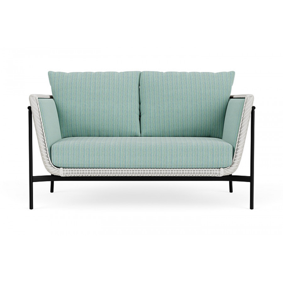 Lloyd Flanders™ Solstice Loveseat  - Matte White, Ebony