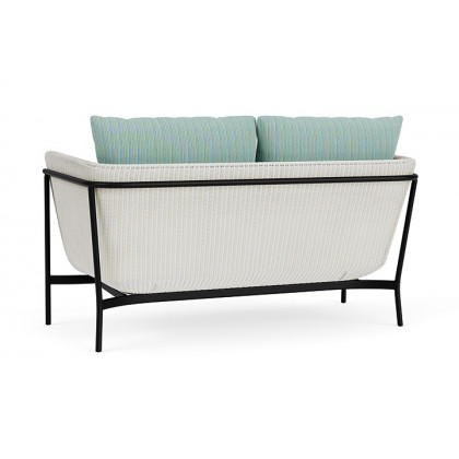Lloyd Flanders™ Solstice Loveseat  - Matte White, Ebony
