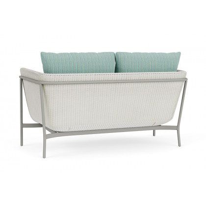 Lloyd Flanders™ Solstice Loveseat  - Matte White, Platinum
