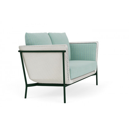 Lloyd Flanders™ Solstice Loveseat  - Matte White, Woodland