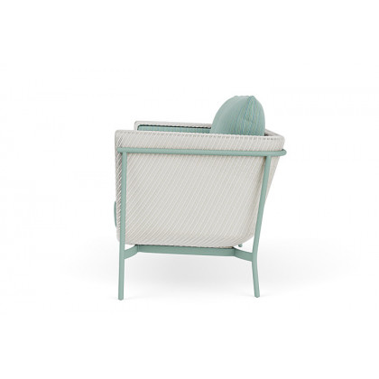 Lloyd Flanders™ Solstice Loveseat  - Matte White, Sea Glass