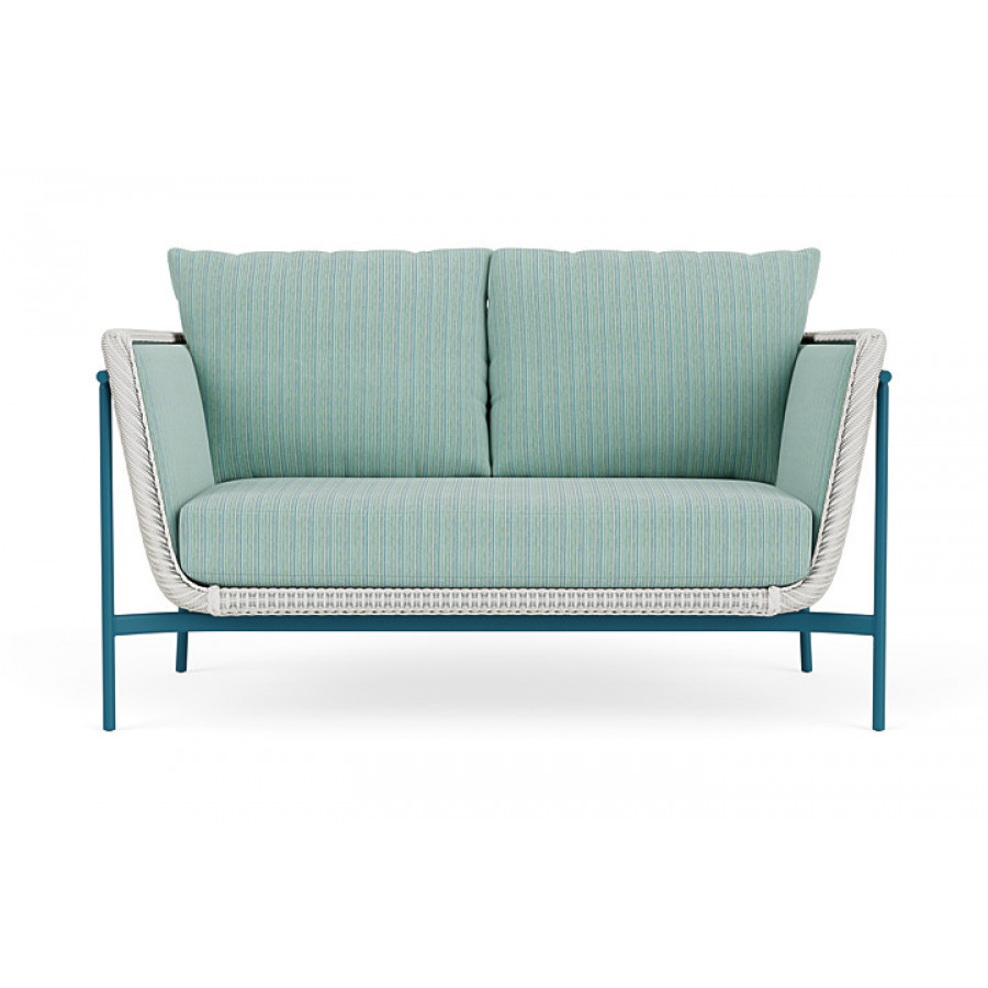 Lloyd Flanders™ Solstice Loveseat  - Matte White, Peacock