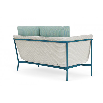 Lloyd Flanders™ Solstice Loveseat  - Matte White, Peacock