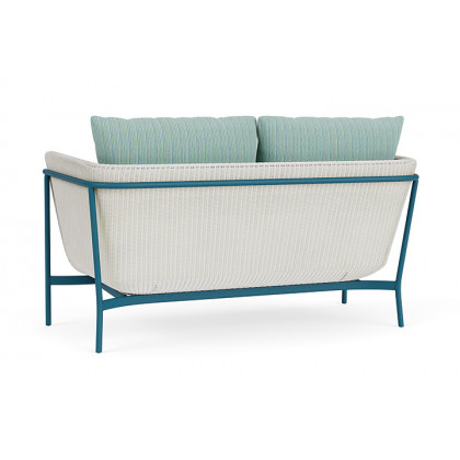 Lloyd Flanders™ Solstice Loveseat  - Matte White, Peacock