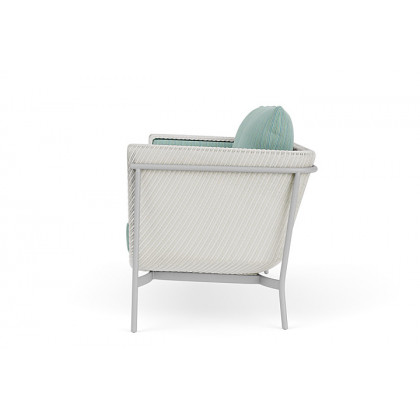 Lloyd Flanders™ Solstice Loveseat  - Matte White, Metallic Silver