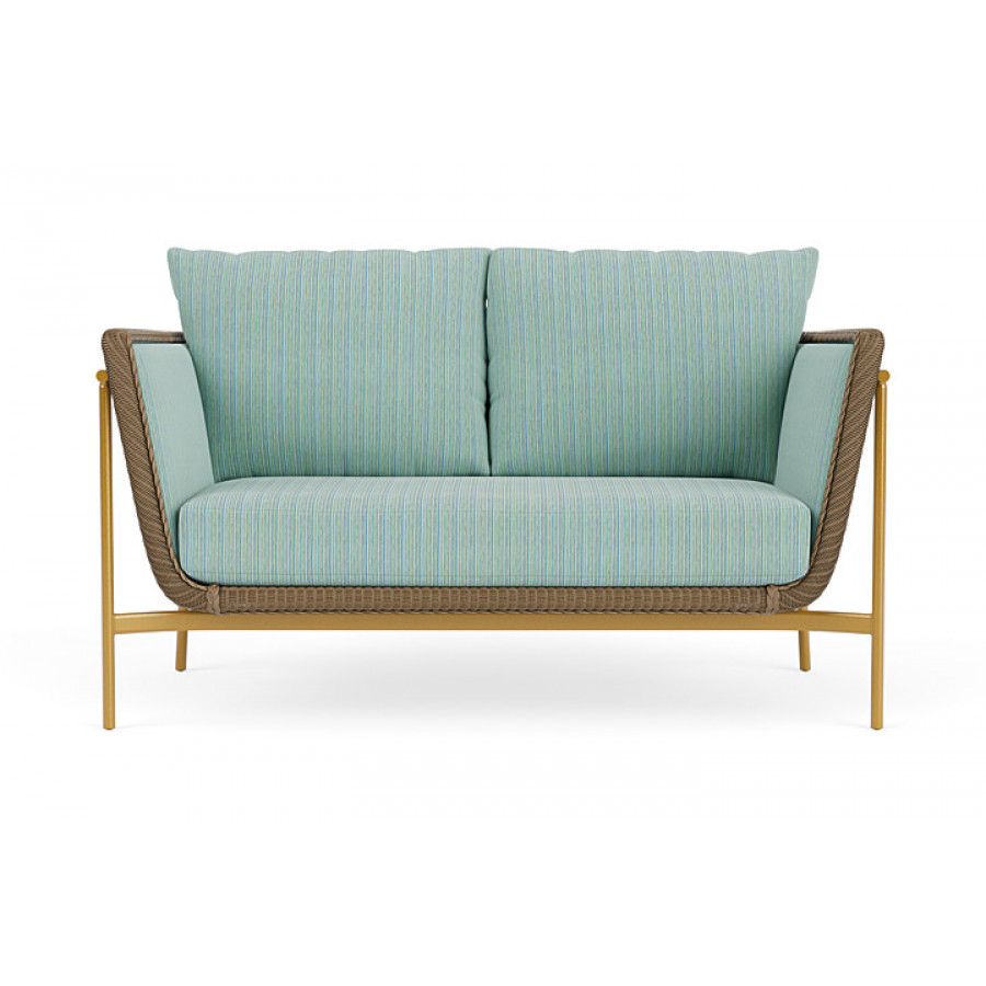 Lloyd Flanders™ Solstice Loveseat  - Fawn, Metallic Gold