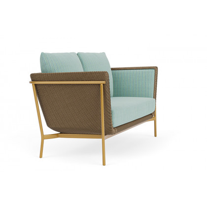 Lloyd Flanders™ Solstice Loveseat  - Fawn, Metallic Gold