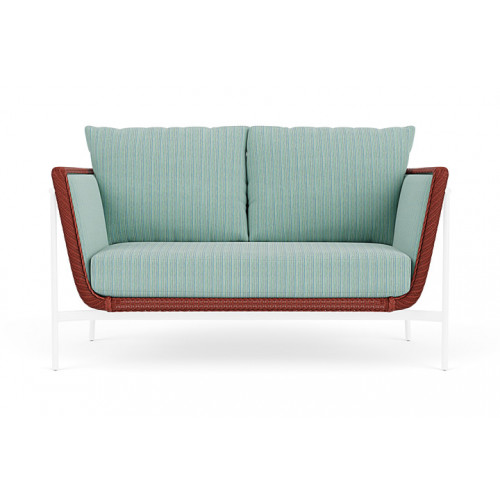 Lloyd Flanders™ Solstice Loveseat  - Terracotta, White