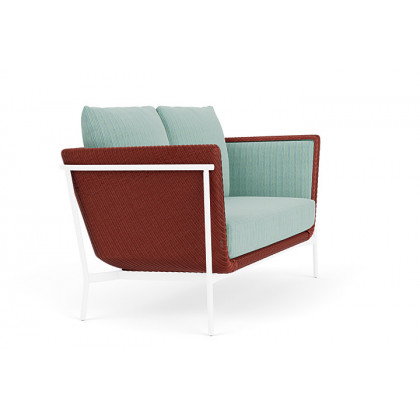 Lloyd Flanders™ Solstice Loveseat  - Terracotta, White