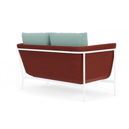 Lloyd Flanders™ Solstice Loveseat  - Terracotta, White