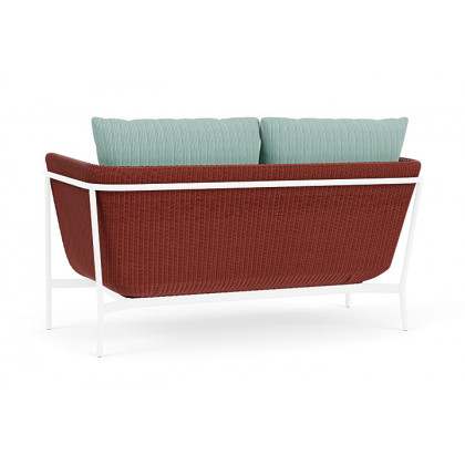 Lloyd Flanders™ Solstice Loveseat  - Terracotta, White