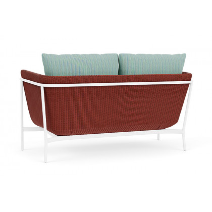 Lloyd Flanders™ Solstice Loveseat  - Terracotta, Matte White